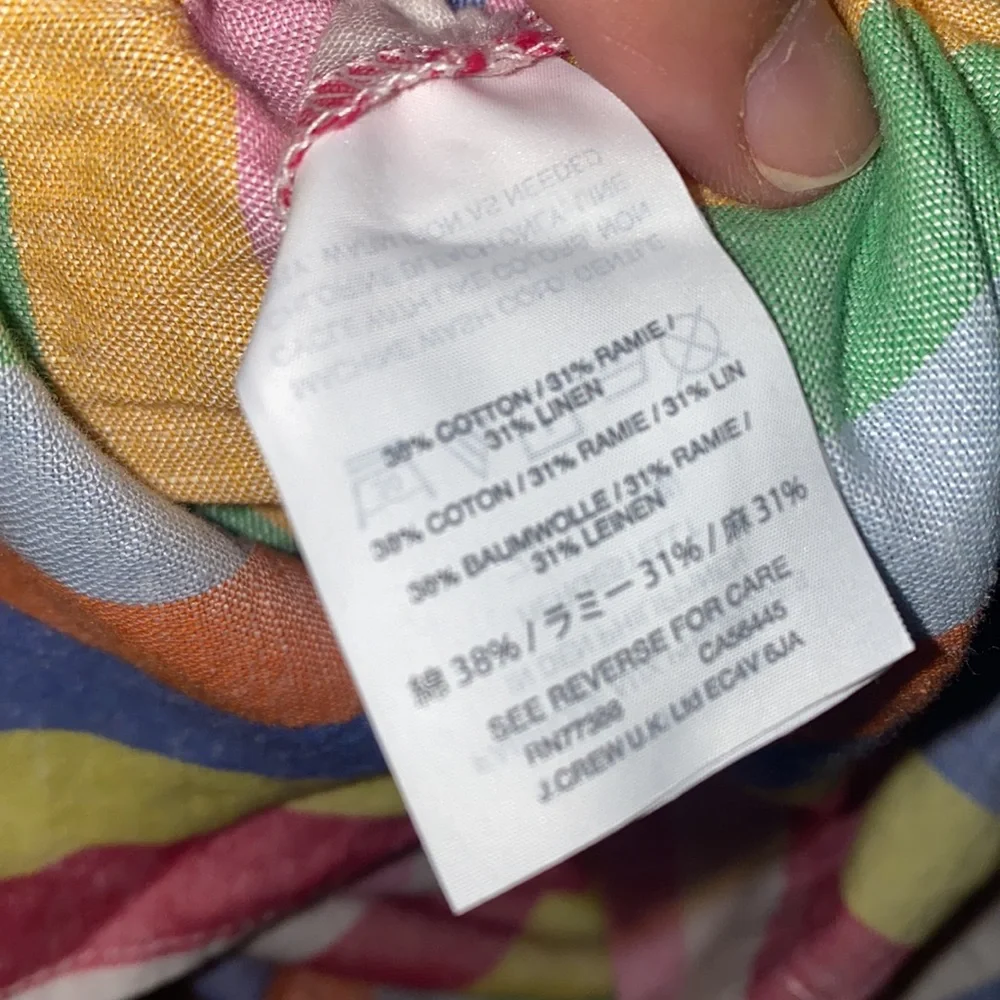 JCrew striped colorful dress